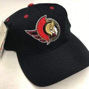 Men's Ottawa Senators adidas Black Reverse Retro 2.0 Unstructured Adjustable Hat
